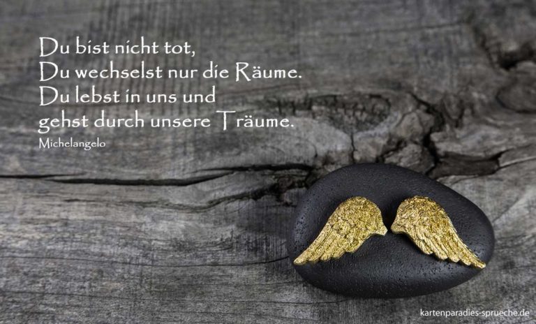 Trauersprüche † Einfühlsam & tröstend für Trauerkarten